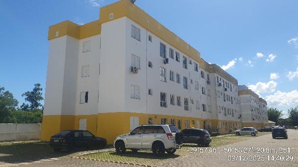 Vende-se em Gravatai-RS  apto, 54.76 de área total, 43.63 de área privativa,  2_qto(s), WC, 1_sala(s), cozinha.