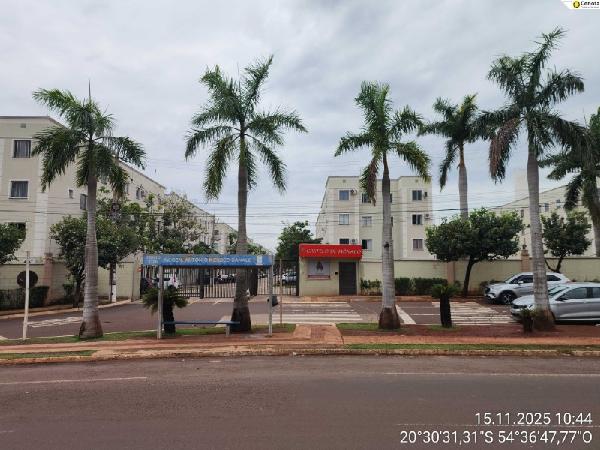 Vende-se em Campo Grande-MS  apto, 62.53 de área total, 43.32 de área privativa,  2_qto(s), a.serv, WC, 1_sala(s), cozinha, 1_vaga(s) de garagem.