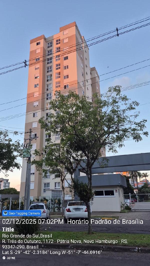 Vende-se em Novo Hamburgo-RS  apto, 84.70 de área total, 57.34 de área privativa,  2_qto(s), a.serv, WC, 1_sala(s), cozinha, 1_vaga(s) de garagem.