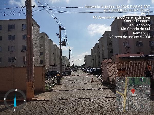 Vende-se em Sao Leopoldo-RS  apto, 81.29 de área total, 41.19 de área privativa,  2_qto(s), WC.