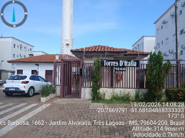 Vende-se em Tres Lagoas-MS  apto, 49.97 de área total, 45.58 de área privativa,  2_qto(s), WC, 1_sala(s), cozinha, 1_vaga(s) de garagem.