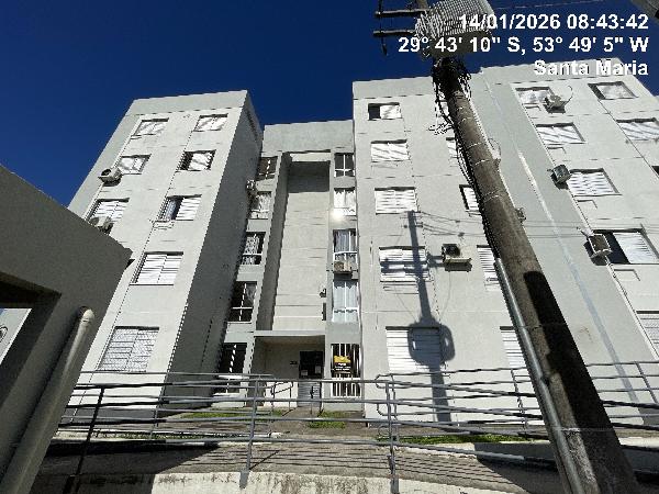 Vende-se em Santa Maria-RS  apto, 56.14 de área total, 38.41 de área privativa,  2_qto(s), WC, 1_sala(s), cozinha.
