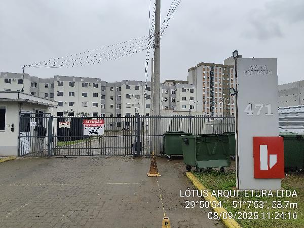 Vende-se em Sapucaia Do Sul-RS  apto, 58.96 de área total, 42.65 de área privativa,  2_qto(s), WC, 1_sala(s), cozinha, 1_vaga(s) de garagem.