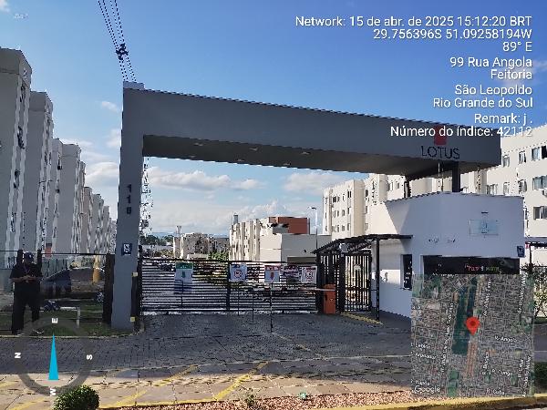 Vende-se em Sao Leopoldo-RS  apto, 62.43 de área total, 44.36 de área privativa,  2_qto(s), WC.