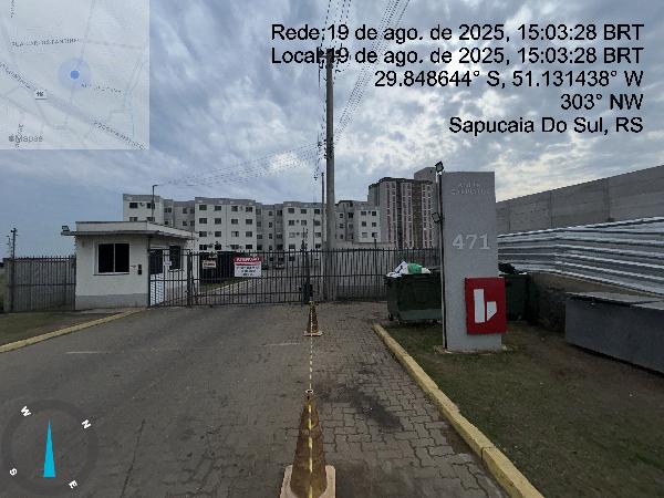 Vende-se em Sapucaia Do Sul-RS  apto, 58.96 de área total, 54.17 de área privativa,  2_qto(s), a.serv, WC, 1_sala(s), cozinha, 1_vaga(s) de garagem.