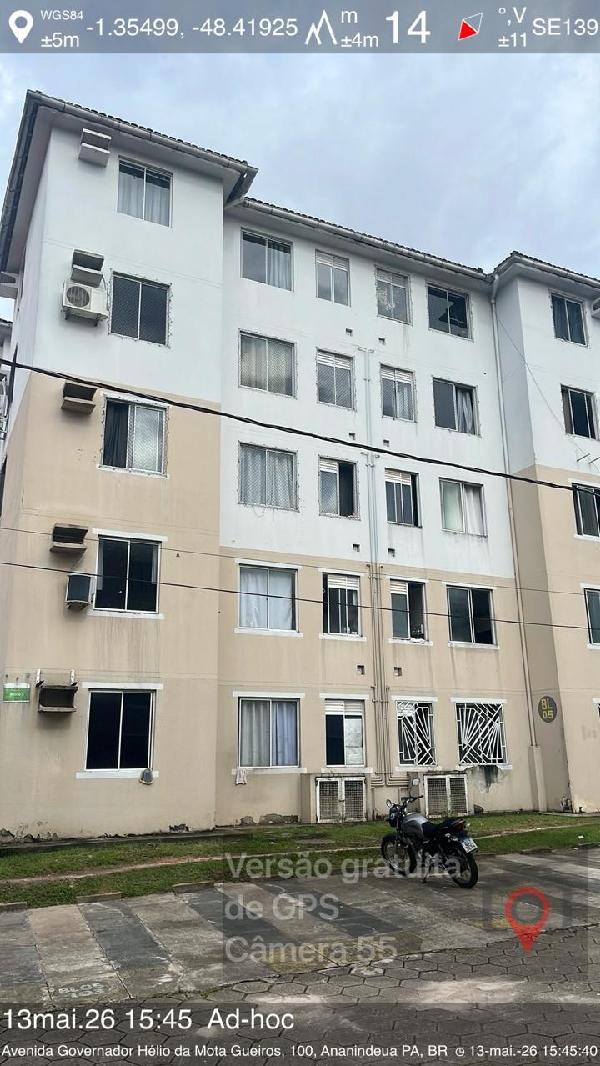 Vende-se em Ananindeua-PA  apto, 57.00 de área total, 41.34 de área privativa,  2_qto(s), a.serv, WC, 1_sala(s), cozinha, 1_vaga(s) de garagem.