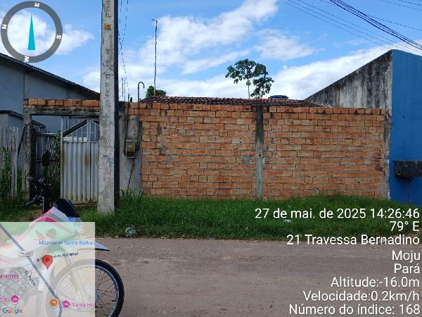 Vende-se em Moju-PA  Casa, 69.84 de área total, 69.84 de área privativa, 160.00 de área do terreno,  2_qto(s), a.serv, WC, 1_sala(s), cozinha.