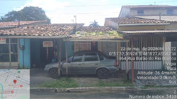 Vende-se em Vigia-PA  Casa, 46.88 de área total, 46.88 de área privativa, 98.74 de área do terreno,  2_qto(s), a.serv, WC, 1_sala(s), cozinha, 1_vaga(s) de garagem.