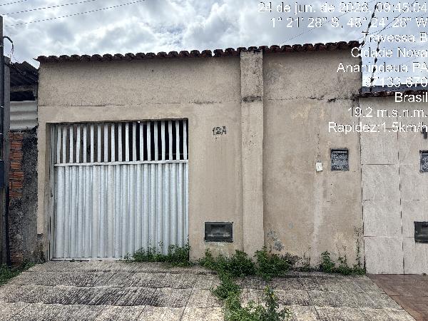Vende-se em Ananindeua-PA  Casa, 58.10 de área total, 58.10 de área privativa, 125.00 de área do terreno,  2_qto(s), WC, 1_sala(s), cozinha.