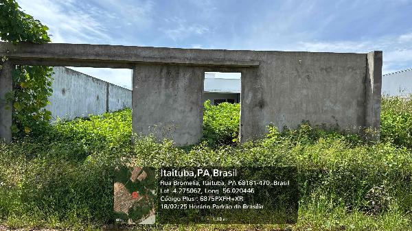 Vende-se em Itaituba-PA  Casa, 73.74 de área total, 73.74 de área privativa, 250.00 de área do terreno,  1_qto(s), a.serv, WC, 1_sala(s), 1 lavabo(s), cozinha.