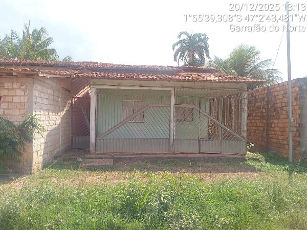 Vende-se em Garrafao Do Norte-PA  Casa, 60.00 de área total, 60.00 de área privativa, 140.00 de área do terreno,  2_qto(s), a.serv, WC, 1_sala(s), cozinha.