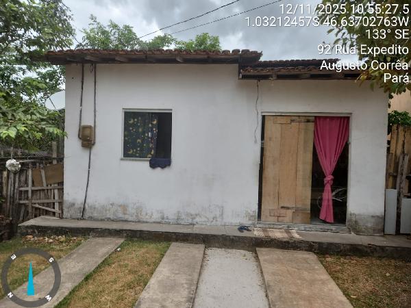 Vende-se em Augusto Correa-PA  Casa, 54.00 de área total, 54.00 de área privativa, 187.43 de área do terreno,  2_qto(s), a.serv, WC, 1_sala(s), cozinha, 1_vaga(s) de garagem.