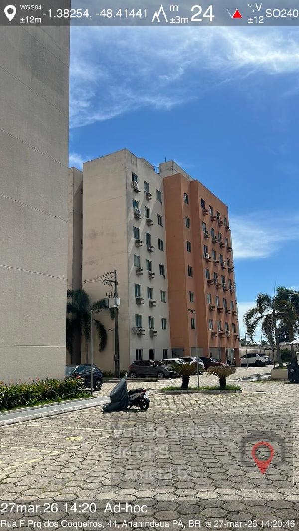 Vende-se em Ananindeua-PA  apto, 95.13 de área total, 54.85 de área privativa,  2_qto(s), a.serv, WC, 1_sala(s), cozinha, 1_vaga(s) de garagem.