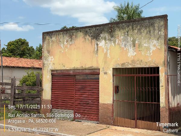 Vende-se em Sao Domingos Do Araguaia-PA  Casa, 113.62 de área total, 113.62 de área privativa, 568.00 de área do terreno,  2_qto(s), a.serv, WC, 2_sala(s), cozinha, 1_vaga(s) de garagem.