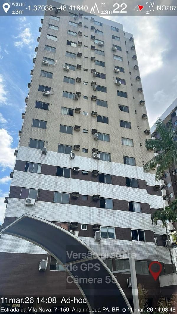 Vende-se em Ananindeua-PA  apto, 151.05 de área total, 91.17 de área privativa,  3_qto(s), varanda, a.serv, WC, 1_sala(s), cozinha, 2_vaga(s) de garagem.