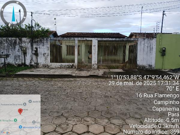 Vende-se em Capanema-PA  Casa, 92.01 de área total, 92.01 de área privativa, 200.00 de área do terreno,  2_qto(s), varanda, a.serv, WC, 1_sala(s), cozinha, 1_vaga(s) de garagem.