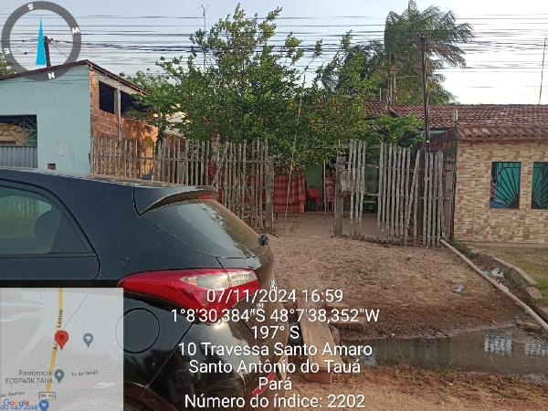 Vende-se em Santo Antonio Do Taua-PA  Casa, 60.32 de área privativa, 173.00 de área do terreno,  2_qto(s), a.serv, WC, 1_sala(s), cozinha.