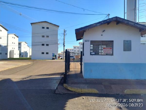 Vende-se em Campo Grande-MS  apto, 46.24 de área total, 42.64 de área privativa,  2_qto(s), a.serv, WC, 1_sala(s), cozinha.