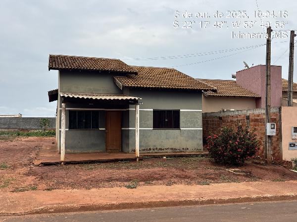 Vende-se em Ivinhema-MS  Casa, 60.82 de área total, 60.82 de área privativa, 372.00 de área do terreno,  1_qto(s), a.serv, WC, 1_sala(s), cozinha.