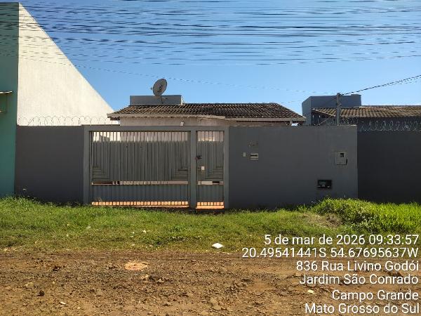 Vende-se em Campo Grande-MS  Casa, 67.42 de área total, 67.42 de área privativa, 140.00 de área do terreno,  2_qto(s), a.serv, WC, 1_sala(s), cozinha, 1_vaga(s) de garagem.