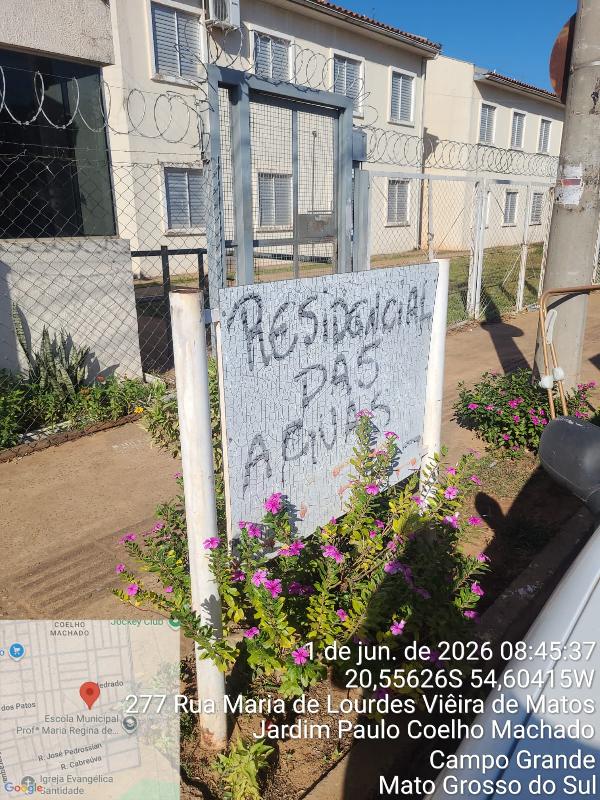 Vende-se em Campo Grande-MS  apto, 47.78 de área total, 42.91 de área privativa,  2_qto(s), a.serv, WC, 1_sala(s), cozinha, 1_vaga(s) de garagem.