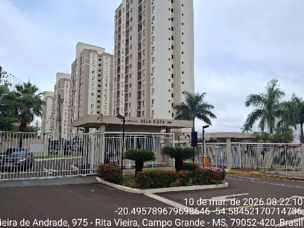 Vende-se em Campo Grande-MS  apto, 143.32 de área total, 60.77 de área privativa,  2_qto(s), a.serv, WC, 1_sala(s), cozinha, 2_vaga(s) de garagem.