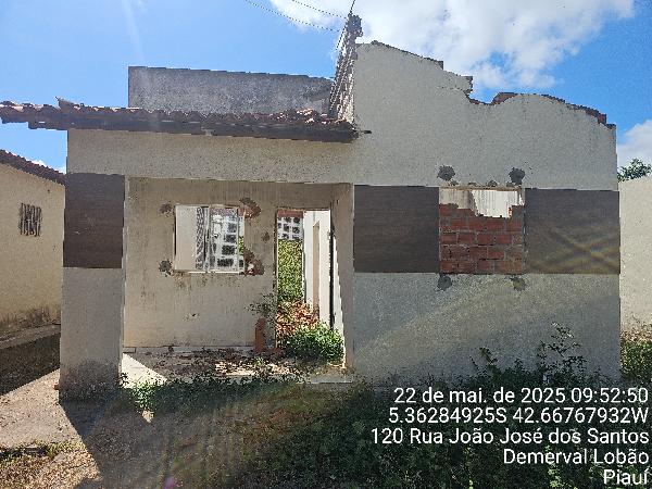 Vende-se em Demerval Lobao-PI  Casa, 57.00 de área total, 57.00 de área privativa, 173.95 de área do terreno,  2_qto(s), varanda, WC, 1_sala(s), cozinha, 1_vaga(s) de garagem.