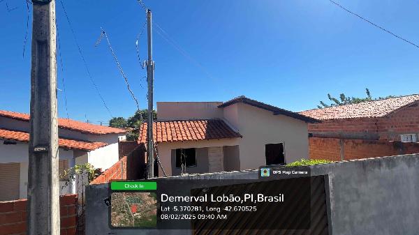 Vende-se em Demerval Lobao-PI  Casa, 57.29 de área total, 57.29 de área privativa, 217.90 de área do terreno,  2_qto(s), a.serv, WC, 1_sala(s), cozinha, Terraco.