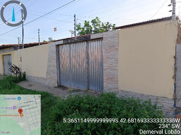 Vende-se em Demerval Lobao-PI  Casa, 63.80 de área total, 63.80 de área privativa, 298.50 de área do terreno,  2_qto(s), WC, 1_sala(s), cozinha, Terraco.