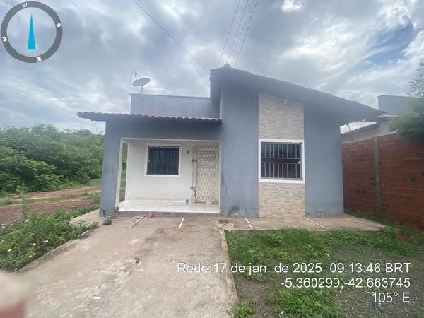Vende-se em Demerval Lobao-PI  Casa, 62.00 de área total, 62.00 de área privativa, 280.88 de área do terreno,  2_qto(s), varanda, a.serv, WC, 1_sala(s), cozinha, 1_vaga(s) de garagem.