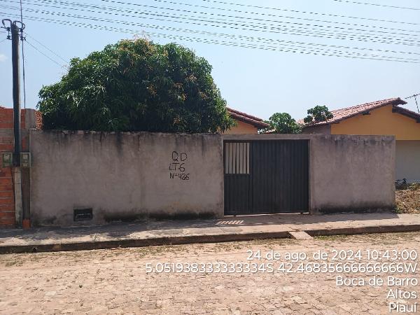 Vende-se em Altos-PI  Casa, 40.26 de área total, 40.26 de área privativa, 250.00 de área do terreno,  2_qto(s), WC, 1_sala(s), cozinha, 1_vaga(s) de garagem.