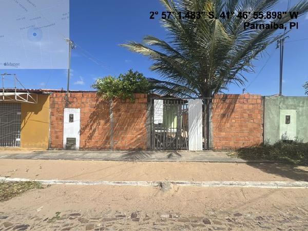 Vende-se em Parnaiba-PI  Casa, 53.14 de área total, 53.14 de área privativa, 200.00 de área do terreno,  2_qto(s), a.serv, WC, 1_sala(s), cozinha.