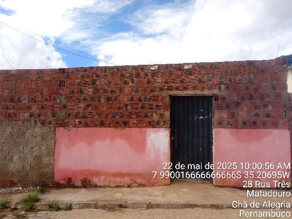 Vende-se em Cha De Alegria-PE  Casa, 57.81 de área total, 57.81 de área privativa, 127.50 de área do terreno,  2_qto(s), a.serv, WC, 1_sala(s), cozinha, Terraco.