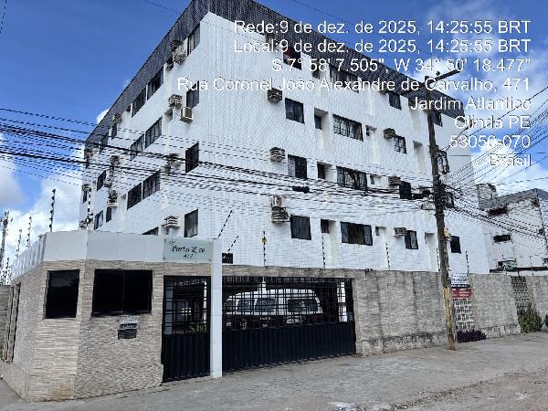 Vende-se em Olinda-PE  apto, 59.00 de área total, 59.00 de área privativa,  2_qto(s), a.serv, WC, 1_sala(s), cozinha, 1_vaga(s) de garagem.