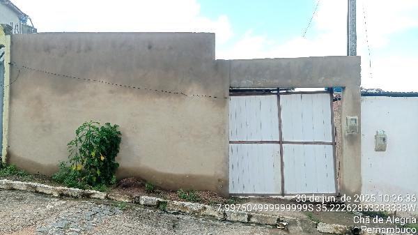 Vende-se em Cha De Alegria-PE  Casa, 50.36 de área total, 50.36 de área privativa, 126.00 de área do terreno,  2_qto(s), a.serv, WC, 1_sala(s), cozinha, Terraco.
