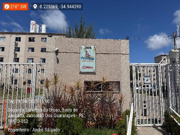 Vende-se em Jaboatao Dos Guararapes-PE  apto, 87.30 de área total, 41.79 de área privativa,  2_qto(s), a.serv, WC, 1_sala(s), cozinha, 1_vaga(s) de garagem.
