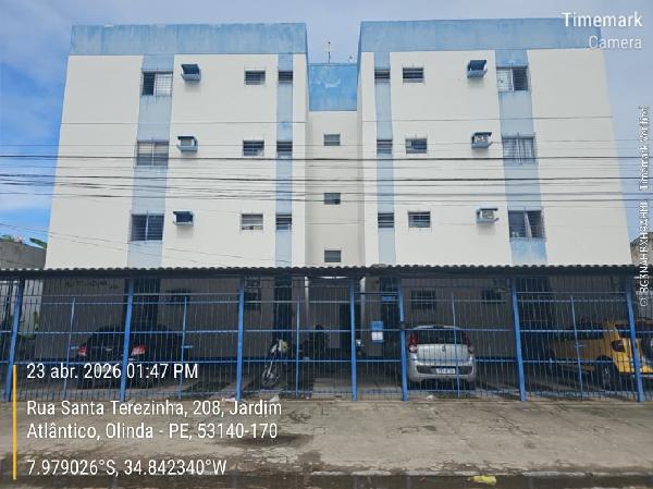 Vende-se em Olinda-PE  apto, 67.78 de área privativa,  3_qto(s), a.serv, WC, 1_sala(s), cozinha.
