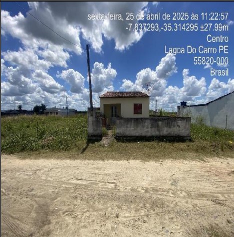 Vende-se em Lagoa Do Carro-PE  Casa, 69.93 de área total, 69.93 de área privativa, 136.00 de área do terreno,  3_qto(s), WC, 1_sala(s), cozinha, Terraco.