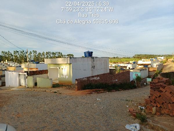 Vende-se em Cha De Alegria-PE  Casa, 57.81 de área total, 57.81 de área privativa, 134.03 de área do terreno,  2_qto(s), a.serv, WC, 1_sala(s), cozinha, Terraco.