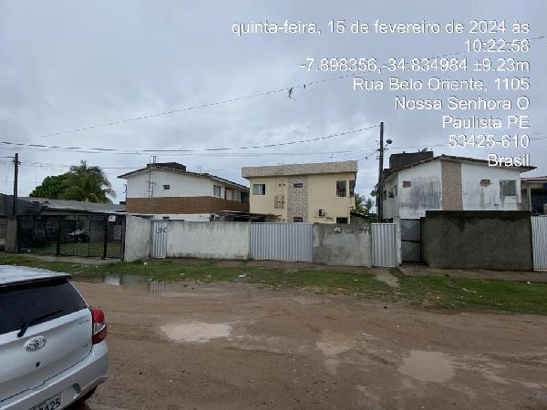Vende-se em Paulista-PE  Casa, 47.33 de área total, 47.33 de área privativa, 360.00 de área do terreno,  2_qto(s), a.serv, WC, 1_sala(s), cozinha, Terraco, 1_vaga(s) de garagem.