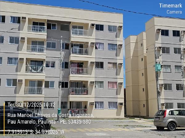 Vende-se em Paulista-PE  apto, 55.20 de área total, 45.87 de área privativa,  2_qto(s), varanda, a.serv, WC, 1_sala(s), cozinha, 1_vaga(s) de garagem.