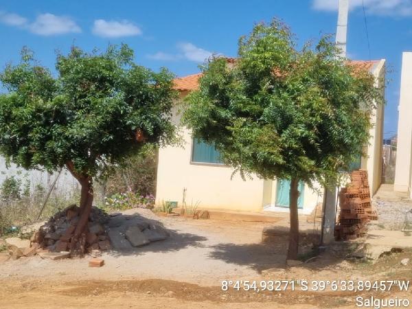 Vende-se em Salgueiro-PE  Casa, 55.33 de área total, 55.33 de área privativa, 160.00 de área do terreno,  2_qto(s), a.serv, WC, 1_sala(s), cozinha, Terraco.