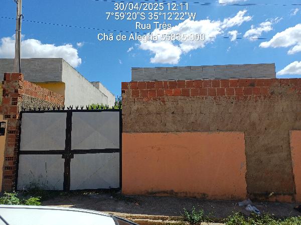 Vende-se em Cha De Alegria-PE  Casa, 57.81 de área total, 57.81 de área privativa, 140.25 de área do terreno,  2_qto(s), a.serv, WC, 1_sala(s), cozinha.