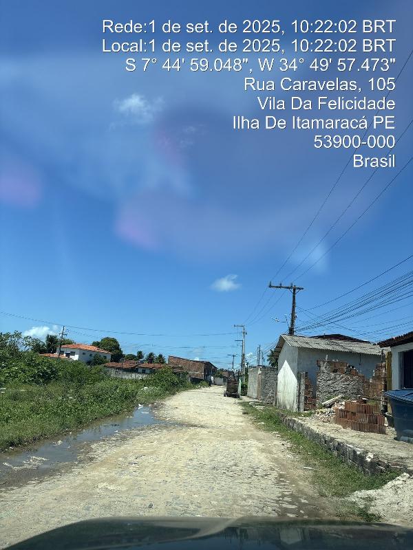 Vende-se em Ilha De Itamaraca-PE  Casa, 83.66 de área total, 83.66 de área privativa, 318.00 de área do terreno,  2_qto(s), a.serv, WC, 1_sala(s), cozinha, Terraco, 1_vaga(s) de garagem.
