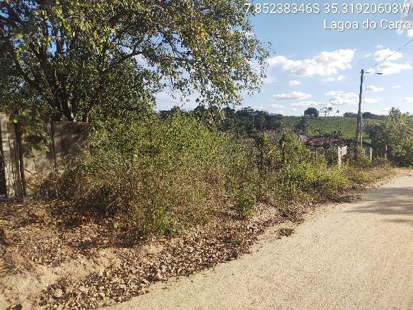 Vende-se em Lagoa Do Carro-PE  Terreno, 1592.50 de área do terreno.