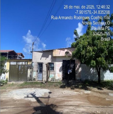 Vende-se em Paulista-PE  Casa, 251.96 de área total, 175.65 de área privativa, 360.00 de área do terreno,  3_qto(s), a.serv, WC, 2_sala(s), cozinha, Terraco, 1_vaga(s) de garagem.