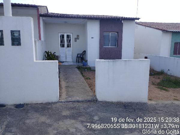 Vende-se em Gloria Do Goita-PE  Casa, 55.80 de área total, 55.80 de área privativa, 126.00 de área do terreno,  2_qto(s), a.serv, WC, 1_sala(s), cozinha, 1_vaga(s) de garagem.