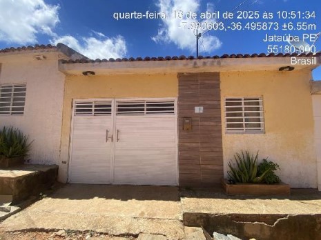 Vende-se em Jatauba-PE  Casa, 68.70 de área total, 68.70 de área privativa, 124.98 de área do terreno,  2_qto(s), a.serv, WC, 2_sala(s), cozinha.