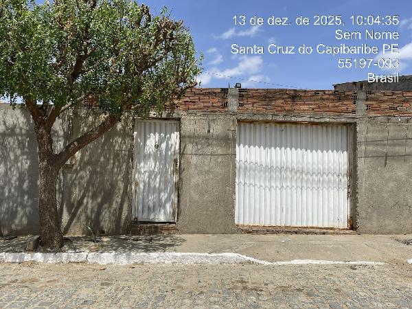 Vende-se em Santa Cruz Do Capibaribe-PE  Casa, 50.00 de área total, 50.00 de área privativa, 148.20 de área do terreno,  2_qto(s), a.serv, WC, 1_sala(s), cozinha, 1_vaga(s) de garagem.