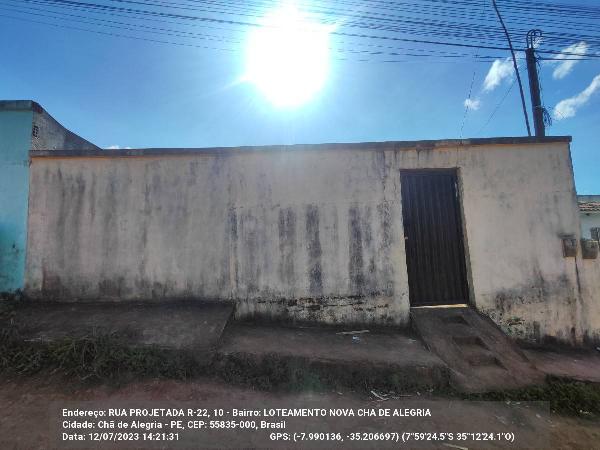 Vende-se em Cha De Alegria-PE  Casa, 48.09 de área privativa, 127.50 de área do terreno,  2_qto(s), a.serv, WC, 1_sala(s), cozinha, Terraco.